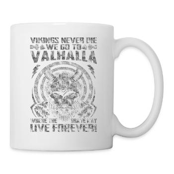 Nordic scandinavia retro viking mystical mythology - Mug - white - Right