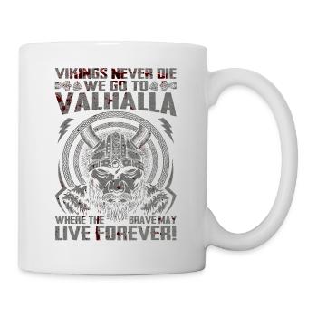 Nordic scandinavia retro viking mystical mythology - Mug - white - Right