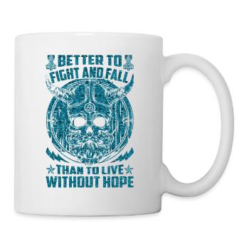 Nordic scandinavia retro viking mystical mythology - Mug - white - Right