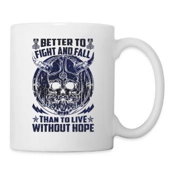 Nordic scandinavia retro viking mystical mythology - Mug - white - Right