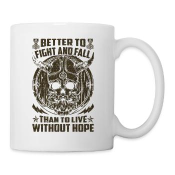 Nordic scandinavia retro viking mystical mythology - Mug - white - Right