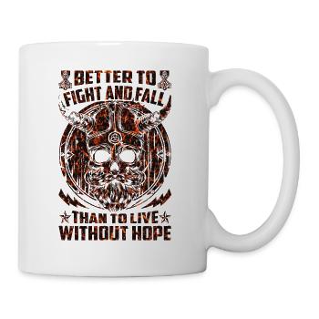 Nordic scandinavia retro viking mystical mythology - Mug - white - Right