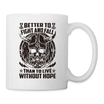 Nordic scandinavia retro viking mystical mythology - Mug - white - Right