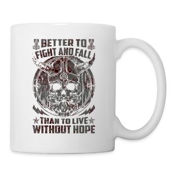 Nordic scandinavia retro viking mystical mythology - Mug - white - Right
