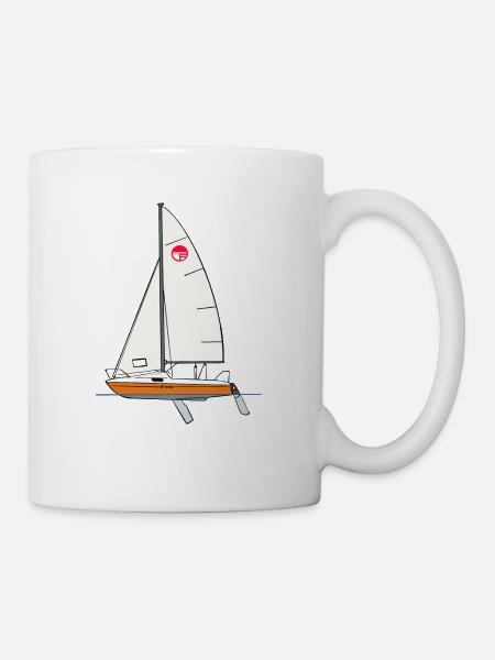 FAM oragne 1 Fenster - Tasse - Weiß