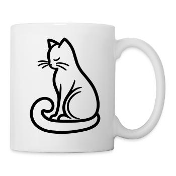 Chat - Mug blanc - blanc - Droite