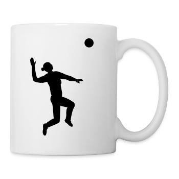 Graceful Volleyball Jump Black - Mug - white - Right
