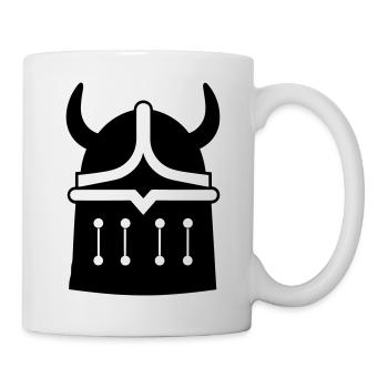 Wikingerhelm Krieger - Tasse - Weiß - Rechts