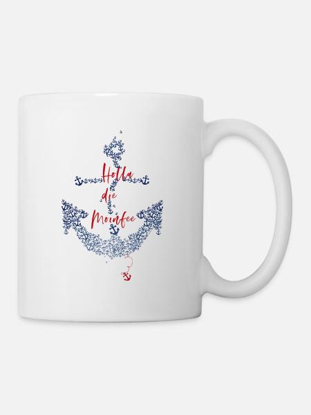 Anker Holla die Moinfee - Tasse - Weiß