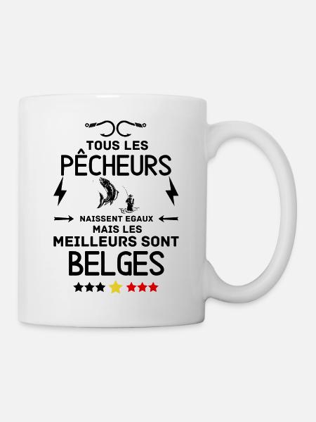 Meilleurs Pêcheurs Belges - Mug blanc - blanc