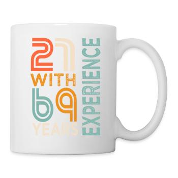 Geschenk zum 90. Geburtstag 90. Geburtstag - Tasse - Weiß - Rechts