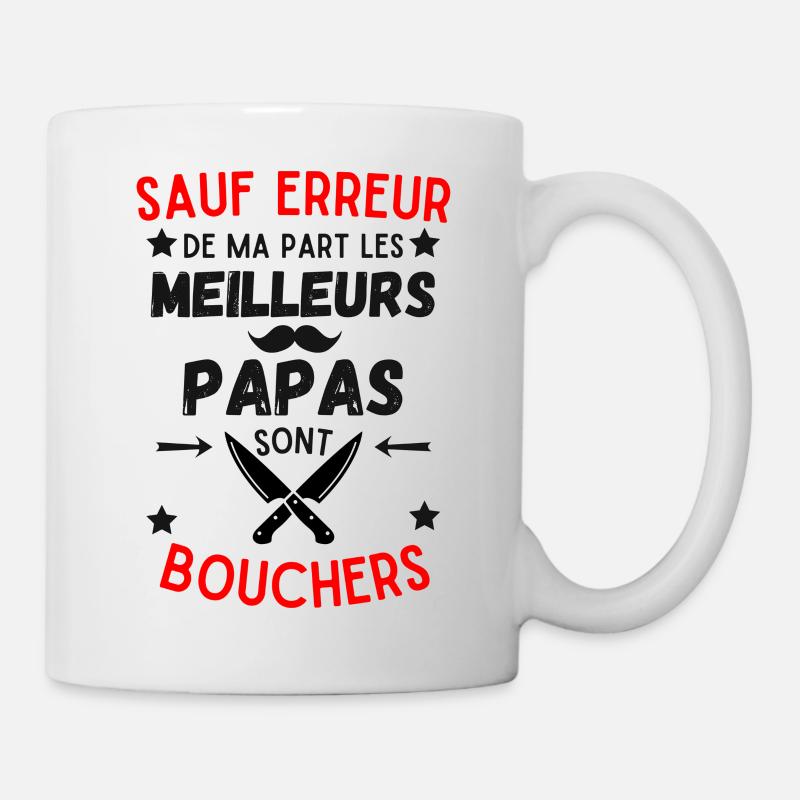PAPA BOUCHER - Mug blanc - blanc