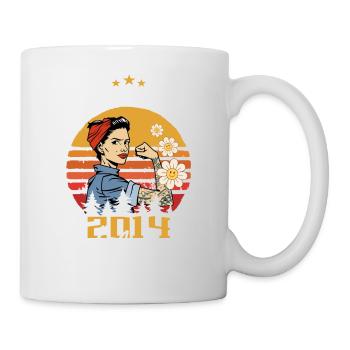 Légendaire depuis mai 2014 - mai 2014 Anniversaire 2014 - Mug blanc - blanc - Droite