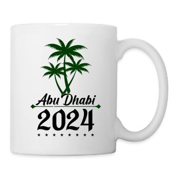abu dhabi 2024 palmen - Tasse - Weiß - Rechts