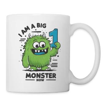 Drôle de monstre pour le 1er anniversaire Dicton drôle - Mug blanc - blanc - Droite