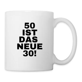 50. Geburtstag - Tasse - Weiß - Rechts
