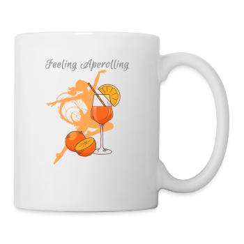 Illustration, bunt, Graffiti,Feeling,aperoli - Tasse - Weiß - Rechts