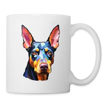 Doberman Pinscher psychédélique - Mug blanc - blanc - Droite