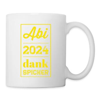 Abi 2024 Spruch - Tasse - Weiß - Rechts