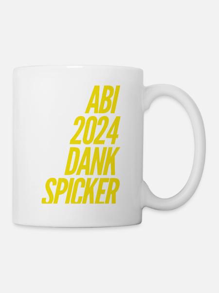 Abi 2024 Spicker Sprüche - Tasse - Weiß