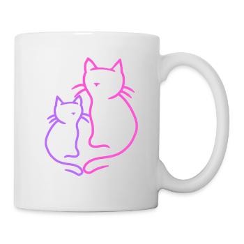 Retro Cats Vintage 90's 80's Cat Child Summer - Mug - white - Right