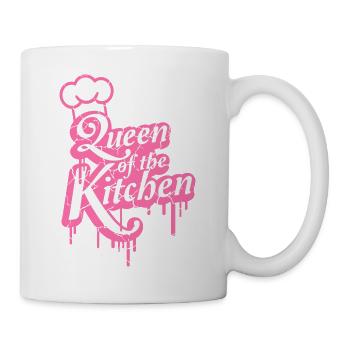 Logo Kitchen Queen lettrage Kitchen Queen femme - Mug blanc - blanc - Droite