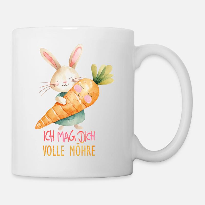 Ich mag Dich volle Möhre - Tasse - Weiß