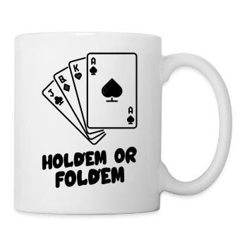 holdem or foldem - Mug - white - Right