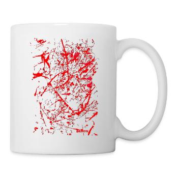 "Abstract 69" by Acryl Galerie & Design - Tasse - Weiß - Rechts