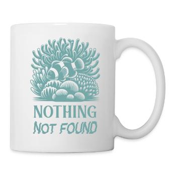 Anemonenfisch, Nothing not found, Meer Design - Tasse - Weiß - Rechts