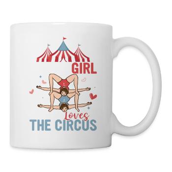 Juste une fille qui aime la partie de costume des numéros de cirque - Mug blanc - blanc - Droite