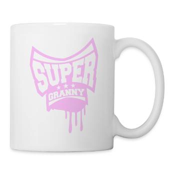Super Granny Stamp Granny Graffiti Grandmother - Mug - white - Right