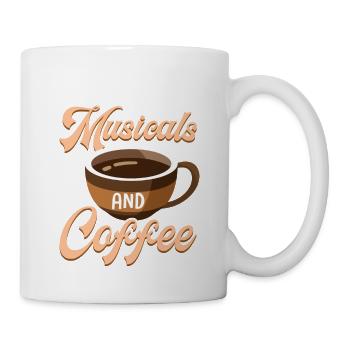 Fueled By Musicals And Coffee Theater Singing - Mug - white - Right