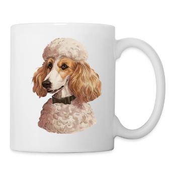 J’adore les caniches – Ich liebe Pudel - Mug blanc - blanc - Droite