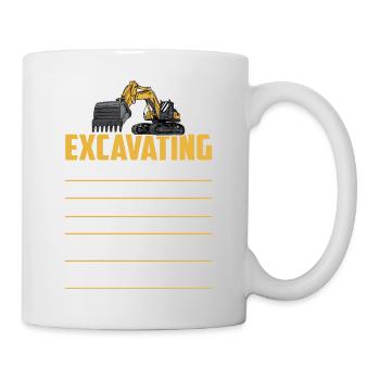 Excavating -Hourly Rate- Excavator Operator - Mug - white - Right
