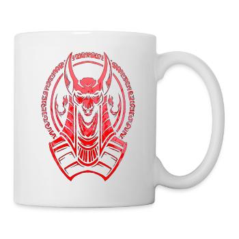 Ägypten-Hieroglyphe Nil-Flagge Pharao-Pyramide Kairo - Tasse - Weiß - Rechts