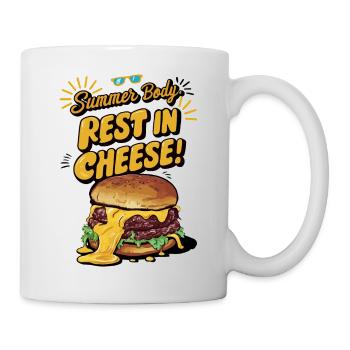 Summer Body : Repos dans le fromage Drôle de dicton d’été - Mug blanc - blanc - Droite