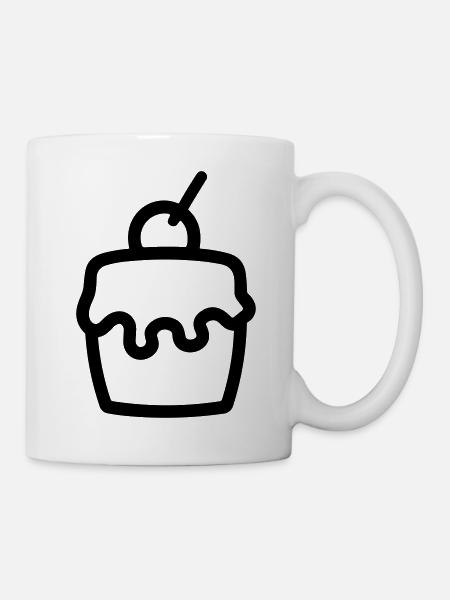 Cupcake - Tasse - Weiß
