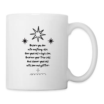 citation positive et drôle sur l’amour de soi - Mug blanc - blanc - Droite