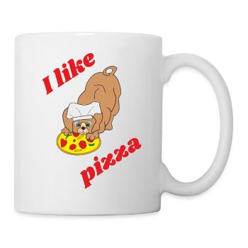 I like pizza - Mug - white - Right