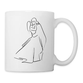 Hochzeitspaar tanzend - Tasse - Weiß - Rechts