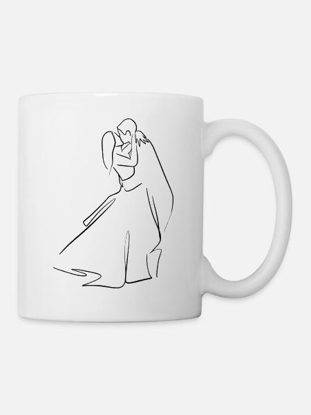 Hochzeitspaar tanzend - Tasse - Weiß