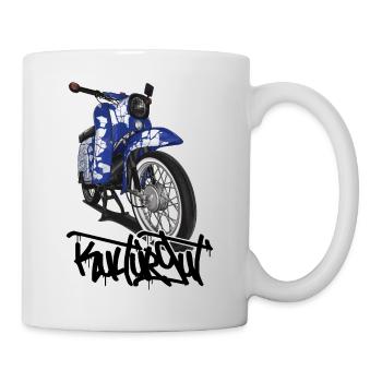 Schwalbe Tuning (blau) // Illustration - Tasse - Weiß - Rechts