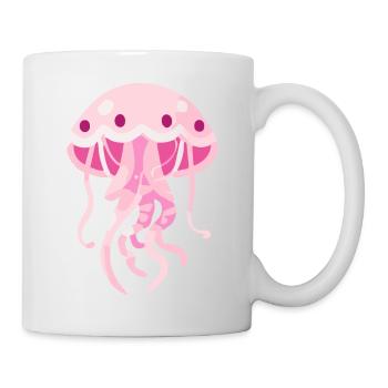Pink Jellyfish - Mug - white - Right