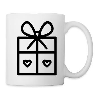 Geschenk-Icon-Box - Tasse - Weiß - Rechts