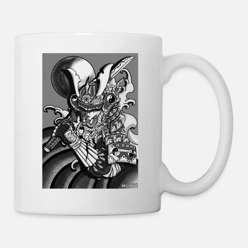 Half-Samurai - Tasse - Weiß