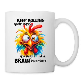 Animal Poulet Poule Coloré Ferme Coq Isolé - Mug blanc - blanc - Droite