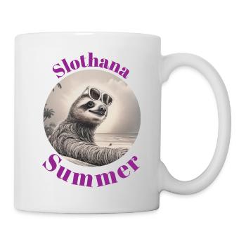Slothana Été « 2 » - Mug blanc - blanc - Droite
