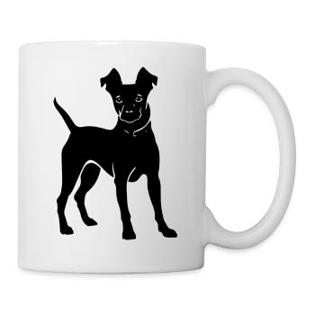 Icône du chien Pinscher - Mug blanc - blanc - Droite