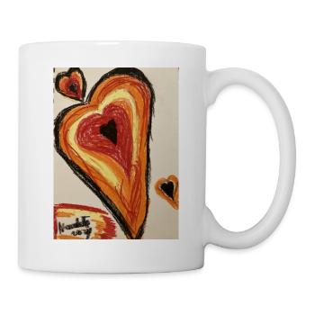 Cœur chaleureux - Mug blanc - blanc - Droite